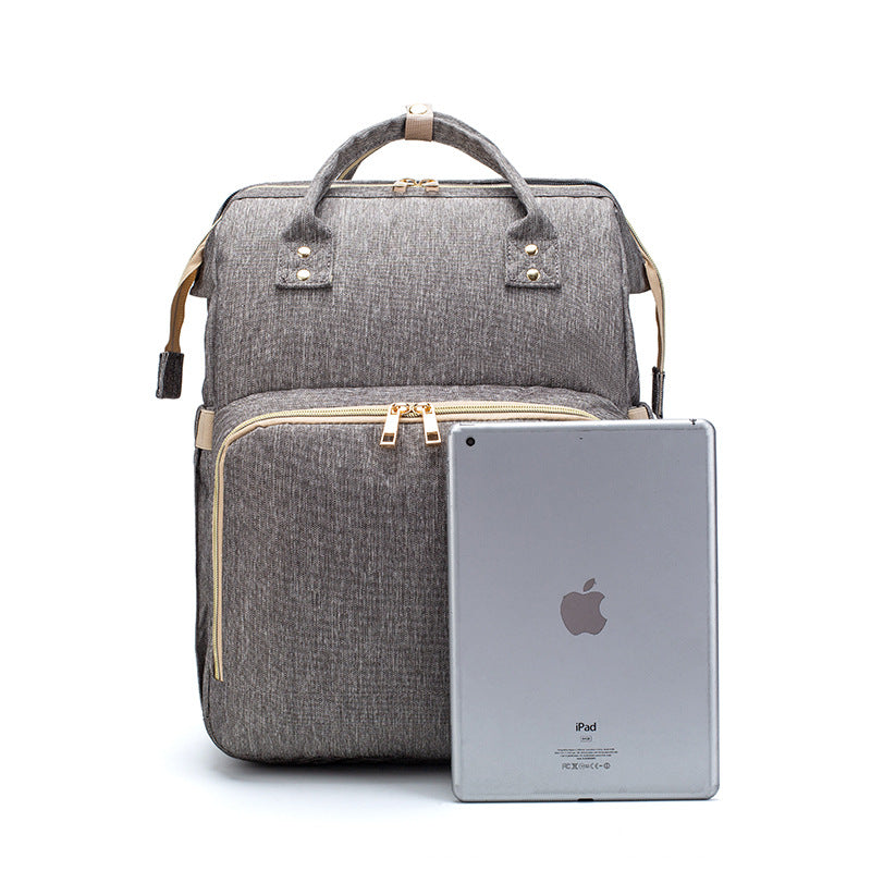 Foldable Mummy Backpack with Portable Baby Bed (view 5)