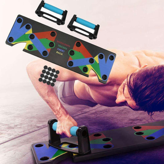 Colour-Coded Push-Up Board – ABS Plastic, 12 Functions