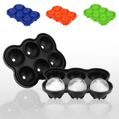 Silicone Ice Ball Mold – 6-Cell Sphere Tray 4.5cm