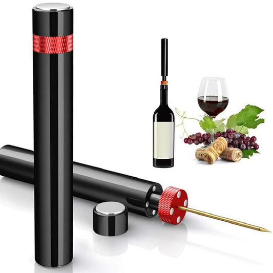 Air Pump Wine Bottle Opener – Stainless Steel Cork Remover