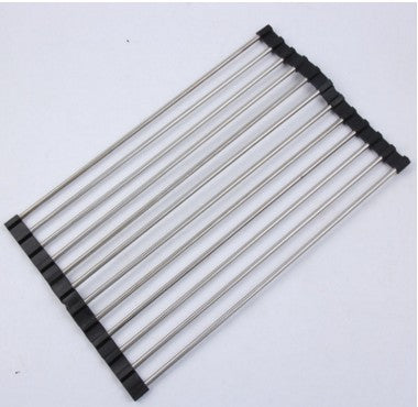 Folding Stainless Steel Kitchen Sink Drain Rack (view 7)