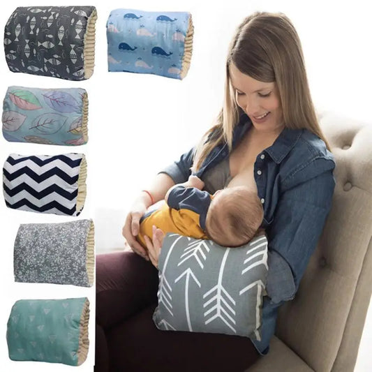 Baby Nursing Arm Pillow – Cotton Breastfeeding Cushion