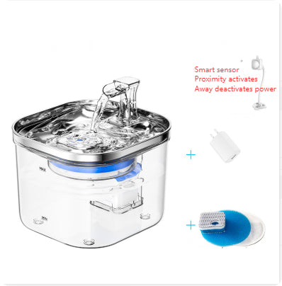 304 Stainless Steel Pet Water Fountain – 2L Auto Pump (view 4)