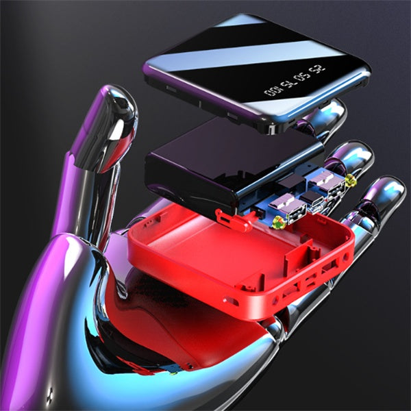 Portable Mirror Power Bank – 10000mAh Multi-USB (view 2)