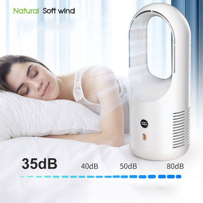 Bladeless Desktop Fan – USB Rechargeable with LED Display (view 10)