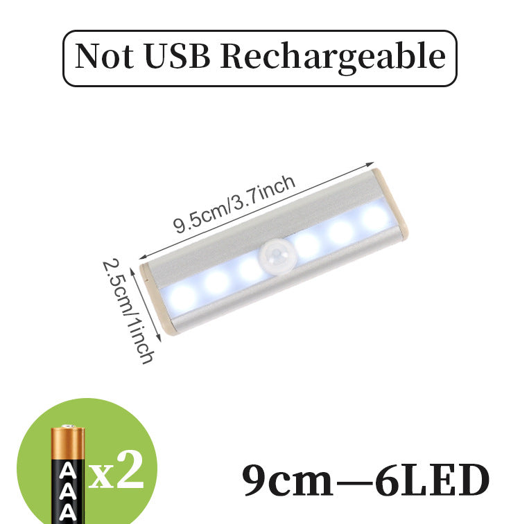 Motion Sensor LED Light Bar – USB Rechargeable – Warm & Cool (view 10)