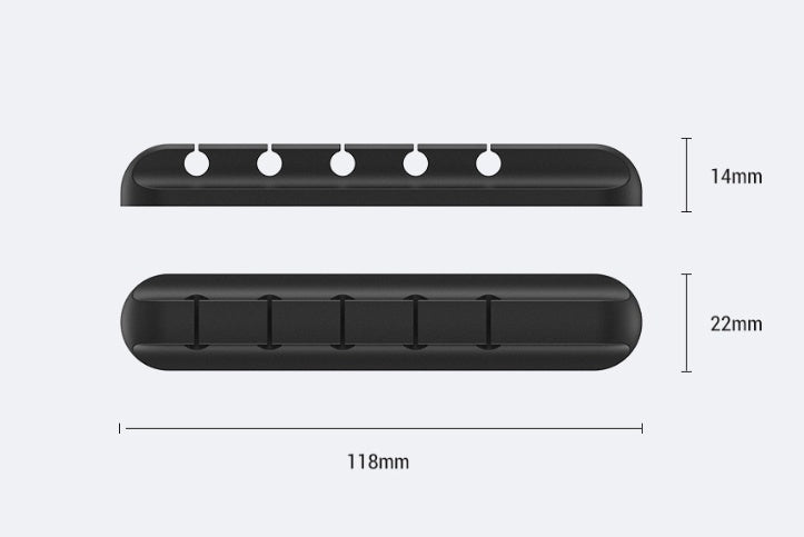 Silicone Desktop Cable Organiser – USB & Headphone Clips (view 9)