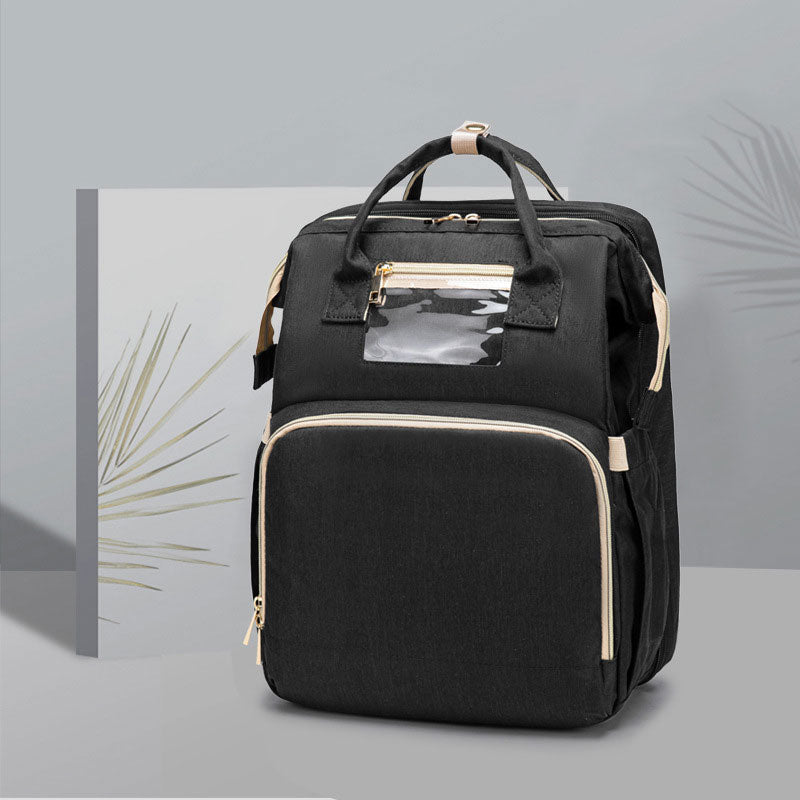 Foldable Mummy Backpack with Portable Baby Bed (view 4)