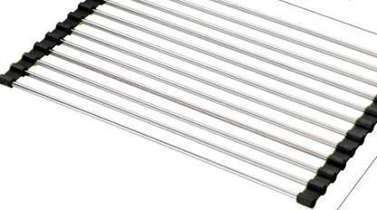 Folding Stainless Steel Kitchen Sink Drain Rack (view 5)