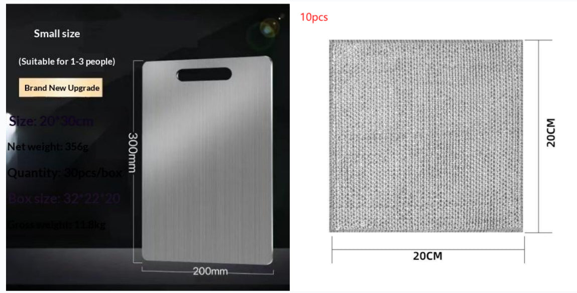 Stainless Steel Cutting Board – Anti-Mould Kitchen Mat (view 14)