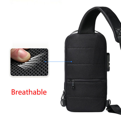 Waterproof USB Anti-Theft Oxford Crossbody Bag (view 6)