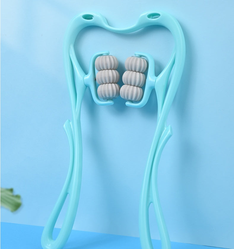6-Roller Cervical Neck Massager with Jade Scraping Board (view 5)