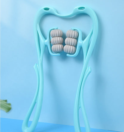 6-Roller Cervical Neck Massager with Jade Scraping Board (view 5)