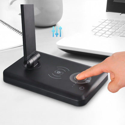 Wireless Charging Desk Lamp – 460LM 5-Colour Temp Dimmer (view 2)