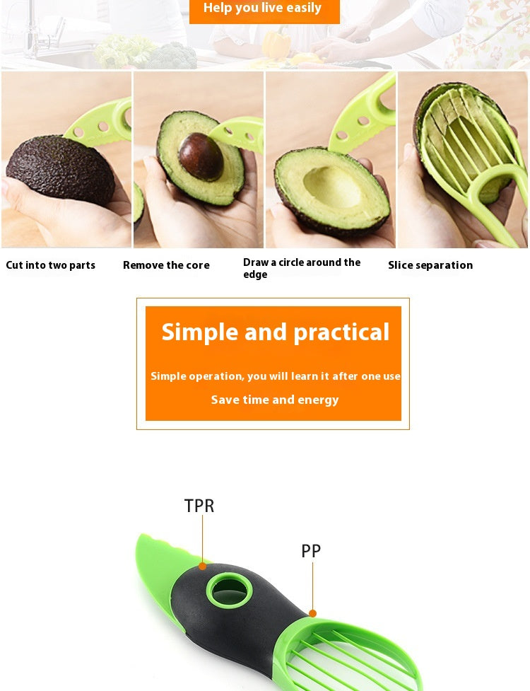 3-in-1 Avocado Corer – Slicer, Pitter & Separator Tool (view 5)