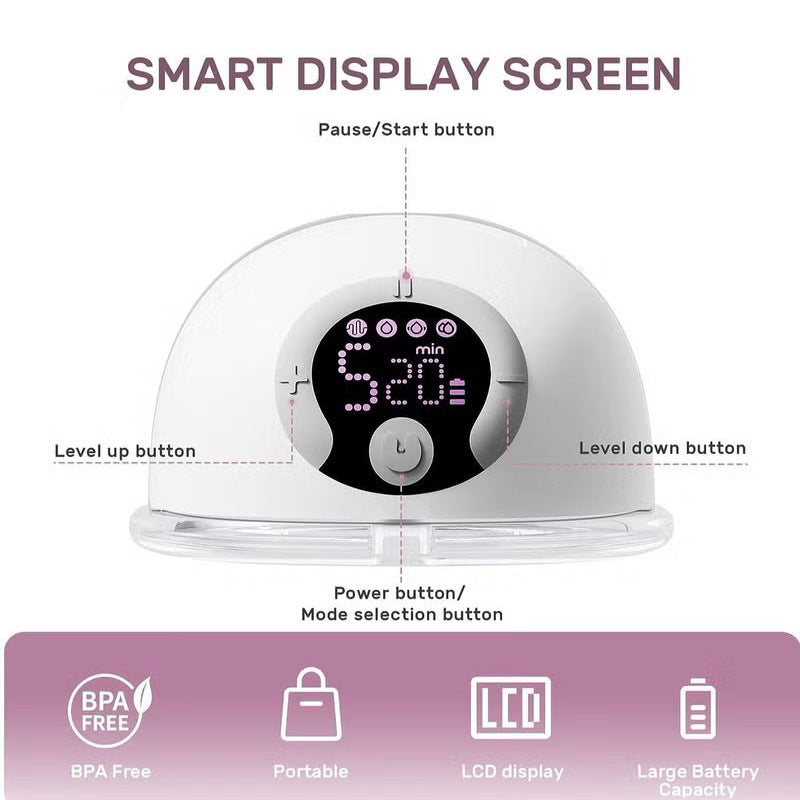 Electric Breast Pump – Hands-Free, Silent Silicone (view 2)