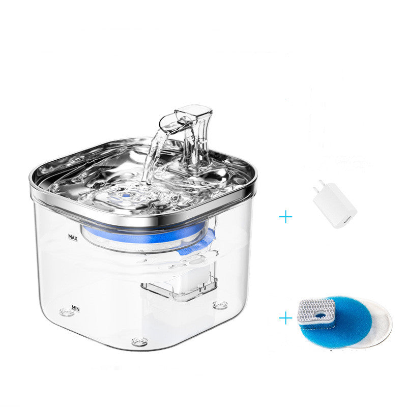 304 Stainless Steel Pet Water Fountain – 2L Auto Pump (view 10)
