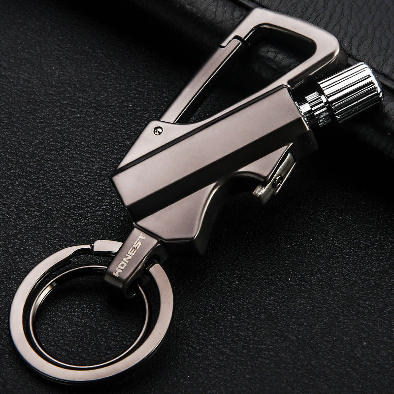 Metal Keychain Flint Lighter – EDC Survival Multi-Tool (view 6)