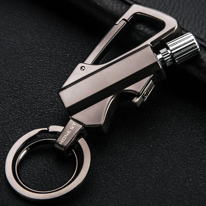 Metal Keychain Flint Lighter – EDC Survival Multi-Tool (view 6)