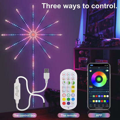 Firework LED Strip Lights – Music Sync & Remote Control (view 4)