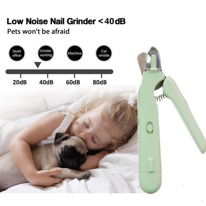 2-in-1 LED Pet Nail Clipper & Grinder – USB Rechargeable (view 8)