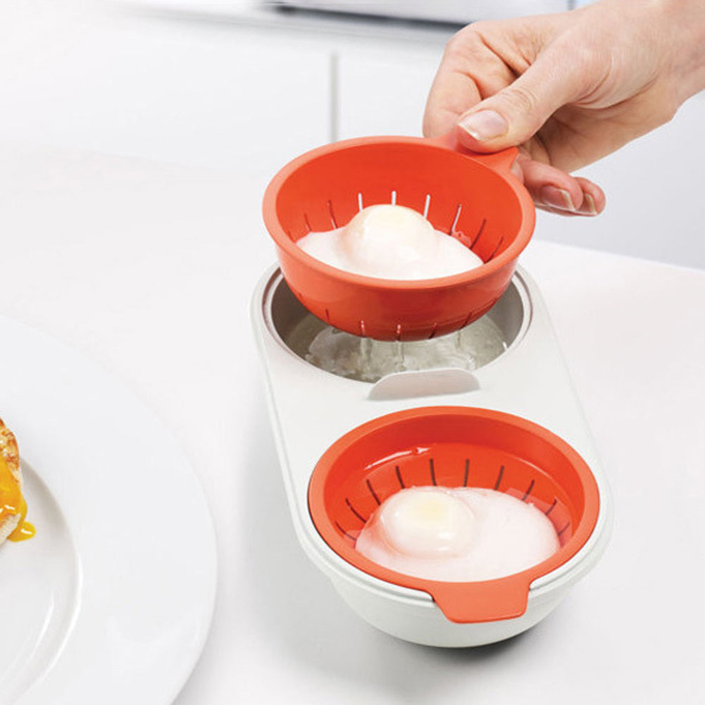 Microwave Egg Poacher – Double Cup Food-Grade Steamer (view 6)