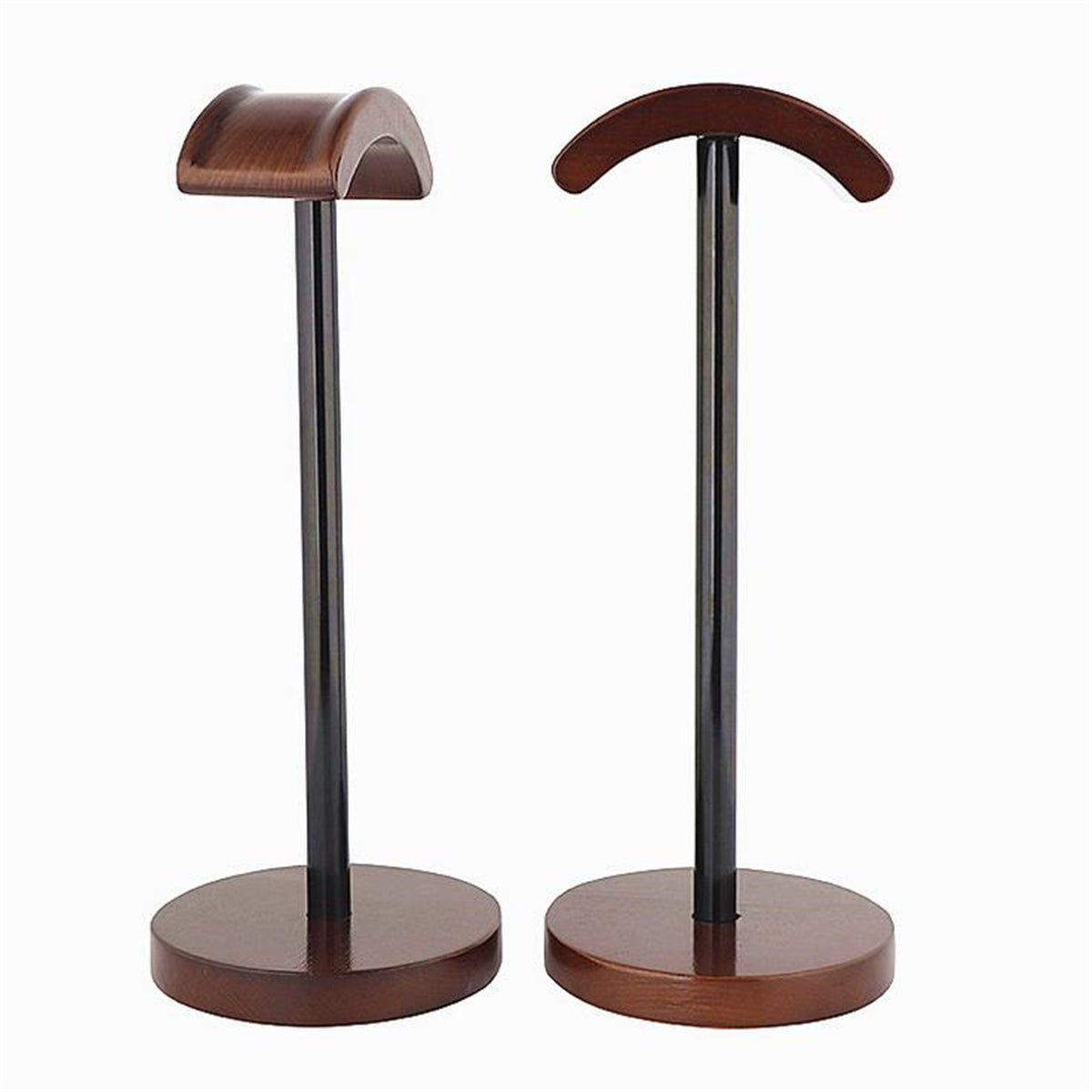 Solid Wood & Metal Headphone Stand – Desktop Holder (view 2)