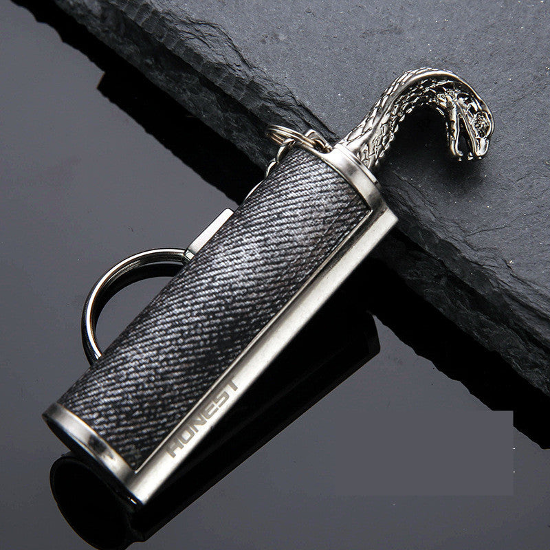 Metal Keychain Flint Lighter – EDC Survival Multi-Tool (view 2)
