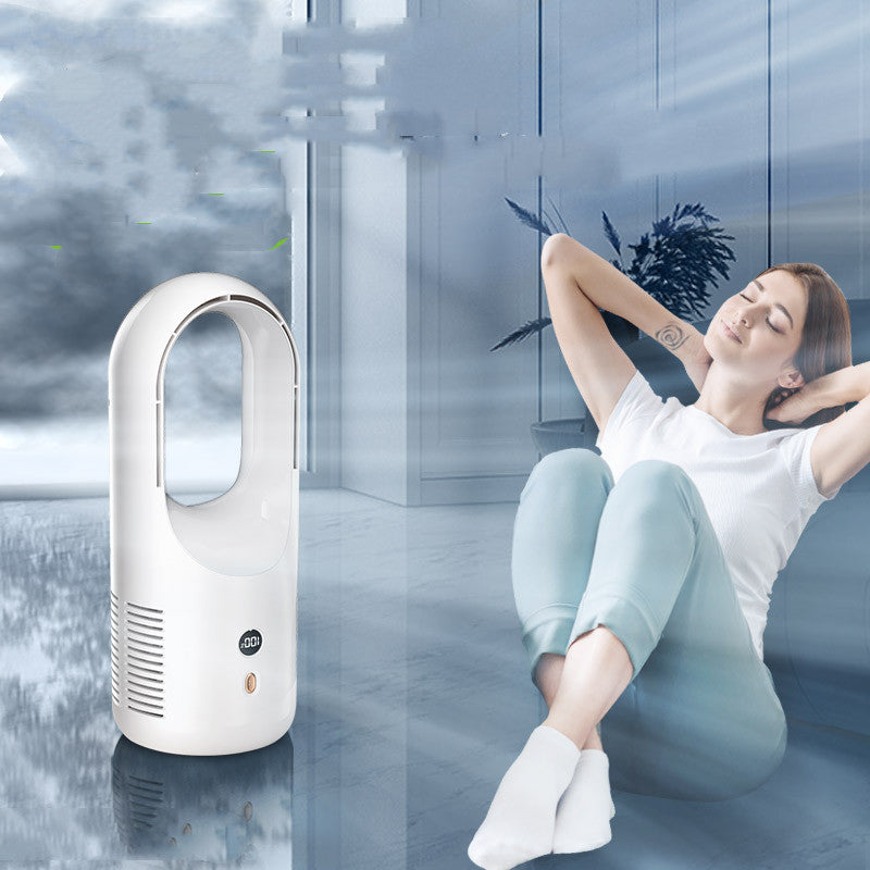 Bladeless Desktop Fan – USB Rechargeable with LED Display (view 8)
