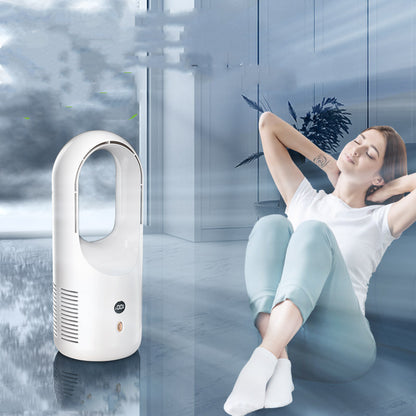 Bladeless Desktop Fan – USB Rechargeable with LED Display (view 8)