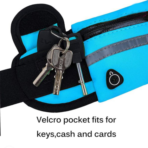 Nylon Sports Waist Bag – Slim Running Fanny Pack 20cm (view 4)