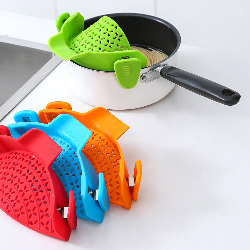 Silicone Pot Side Drain Stopper – Spill-Proof Strainer (view 8)