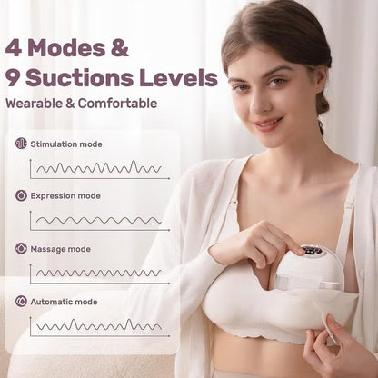 Electric Breast Pump – Hands-Free, Silent Silicone