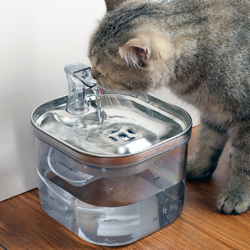 304 Stainless Steel Pet Water Fountain – 2L Auto Pump (view 6)