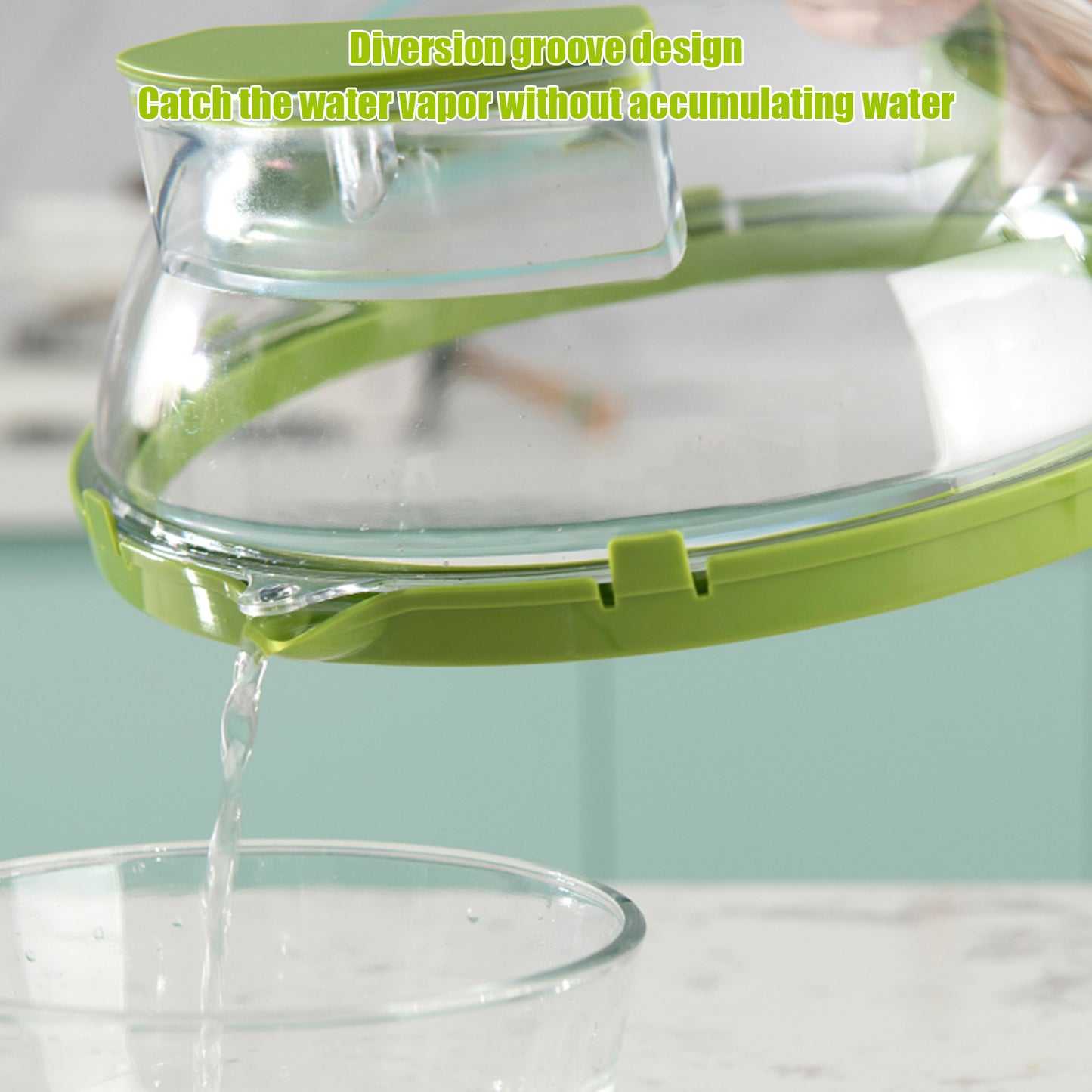 Microwave Splashproof Food Cover – High-Temp PC Lid 26cm (view 5)