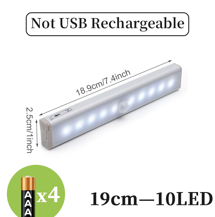 Motion Sensor LED Light Bar – USB Rechargeable – Warm & Cool (view 2)